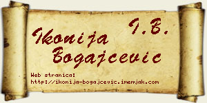 Ikonija Bogajčević vizit kartica